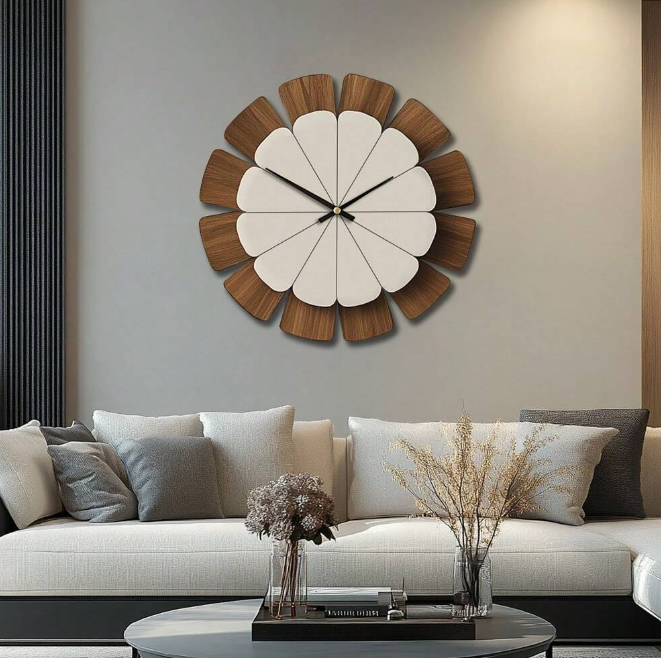 Horloge Murale en Bois Élégante