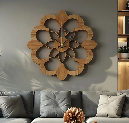 Horloge Murale en Bois