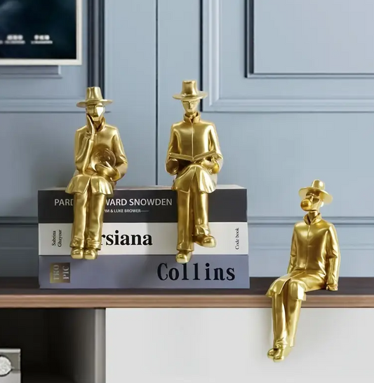 Goldene abstrakte Figuren